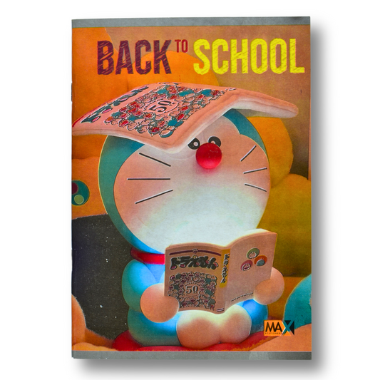 A5 English ruled school notebook by Max Stationery with 60 sheets, 60 GSM paper, and a 250 GSM duplex cover – perfect for writing and language learning.