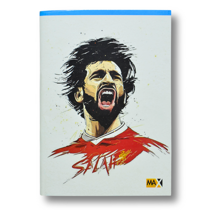 A5 English-ruled school notebook by Max Stationery with 80 sheets, 60 GSM paper, and a 250 GSM duplex designed cover – for writing and learning practice.