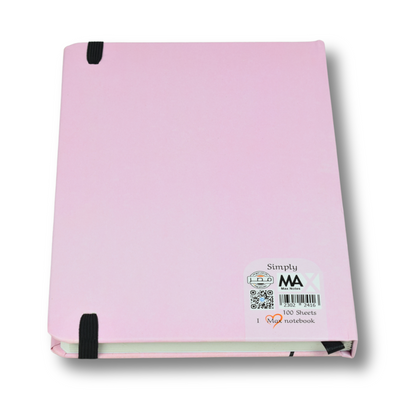 Hardcover Notebook – A5 – Lined – 100 Sheets – Simply