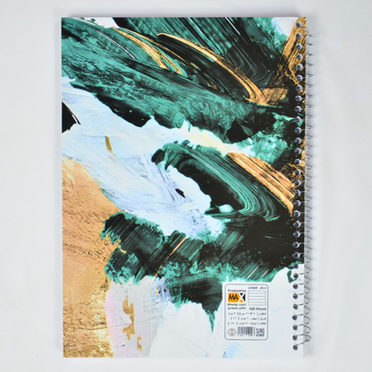 Wire bound Notebook | Size A4 20 cm x 28 cm | 60 GSM | Lined | 100 sheets | Sparky Style