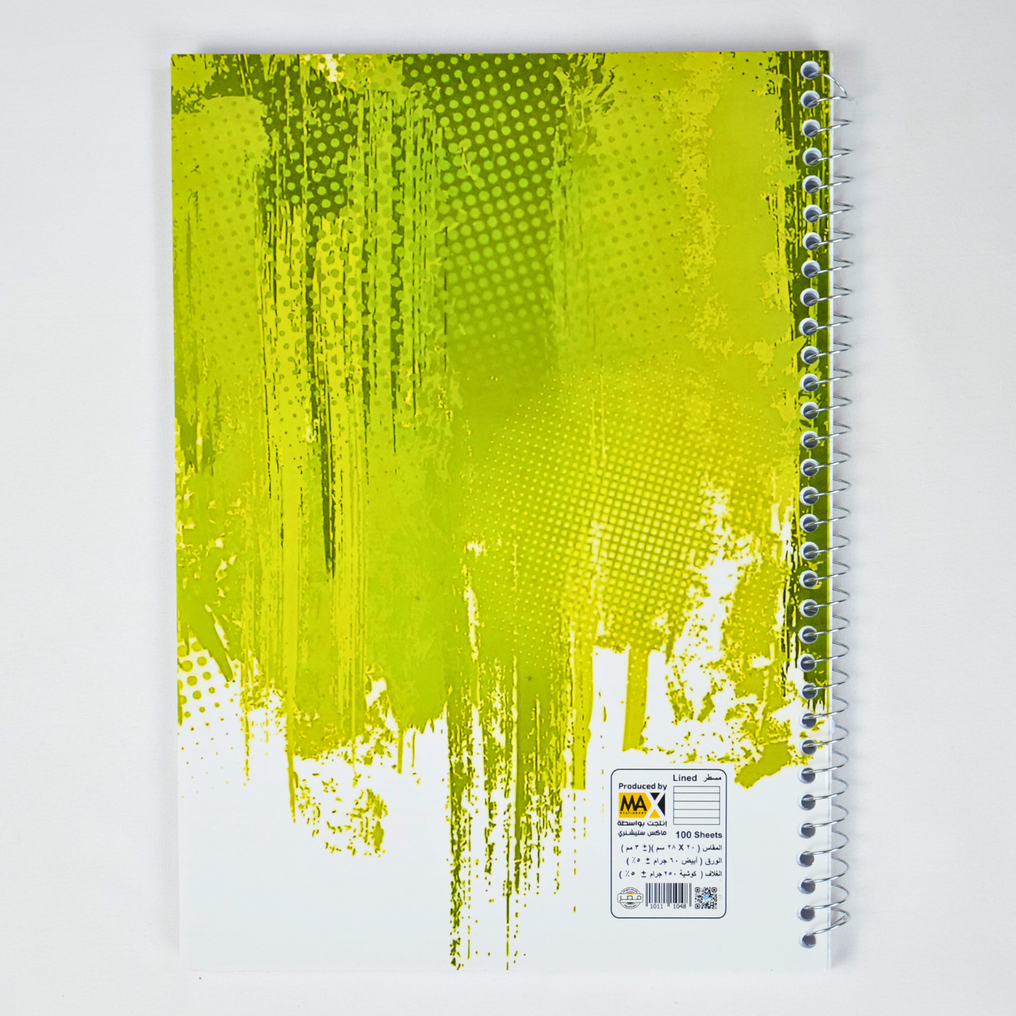 Wire bound Notebook | Size A4 20 cm x 28 cm | 60 GSM | Lined | 100 sheets | Sparky Style