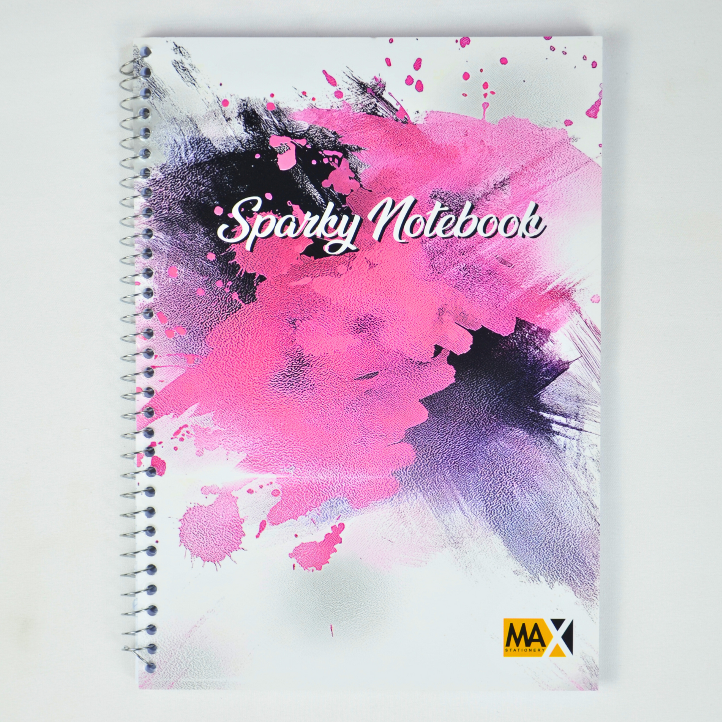 Wire bound Notebook | Size A4 20 cm x 28 cm | 60 GSM | Lined | 100 sheets | Sparky Style