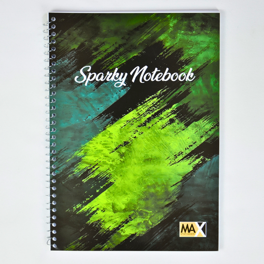 Max Stationery Cochet Cover Wire bound Notebook | Size A4 20 cm x 28 cm | 60 GSM | Lined | 80 sheets | Sparky Style