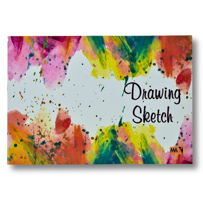 Max Stationery | دفتر رسم تخطيطي مُدبَّس | 16 ورقة | سادة | FS | 24 سم × 34 سم | منظر طبيعي | سلسلة رسومات تخطيطية