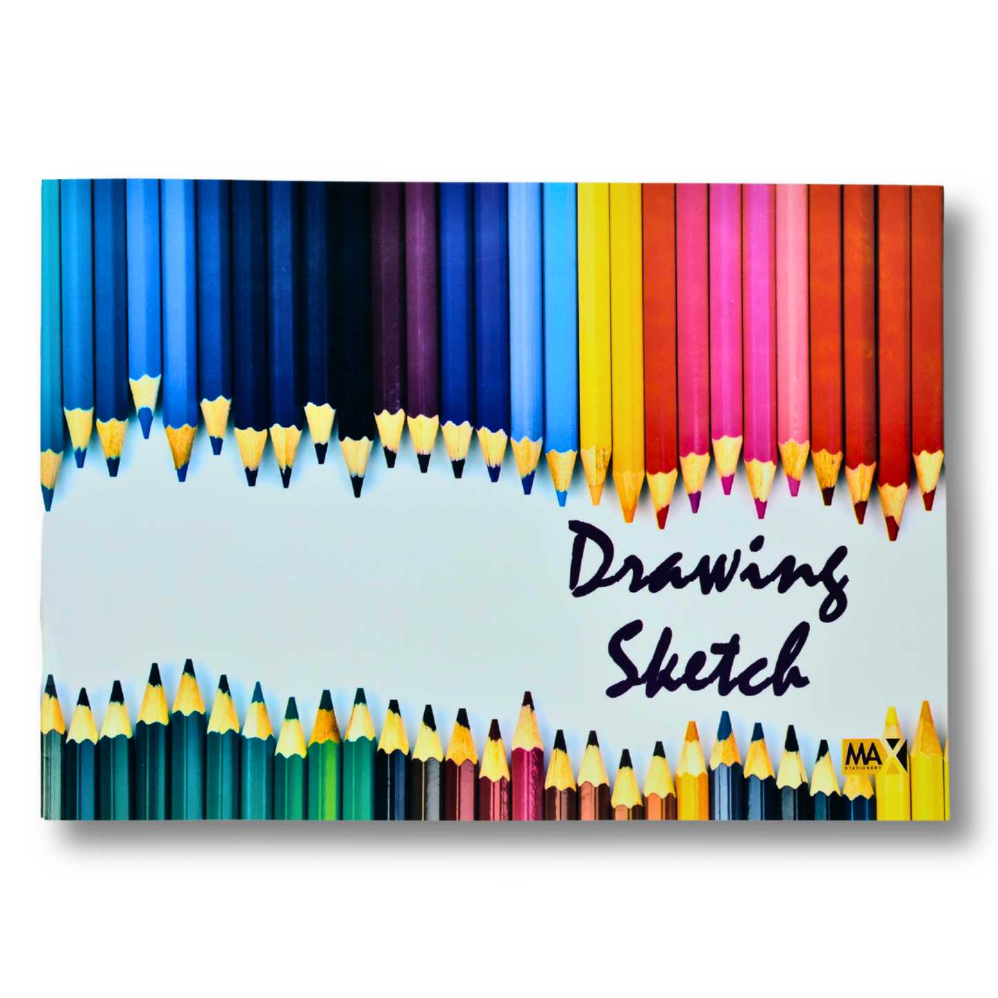 Max Stationery | دفتر رسم تخطيطي مُدبَّس | 16 ورقة | سادة | FS | 24 سم × 34 سم | منظر طبيعي | سلسلة رسومات تخطيطية