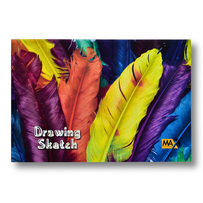 Max Stationery | دفتر رسم تخطيطي مُدبَّس | 16 ورقة | سادة | B5 | 17 سم × 24 سم | Lanscape | سلسلة رسومات تخطيطية