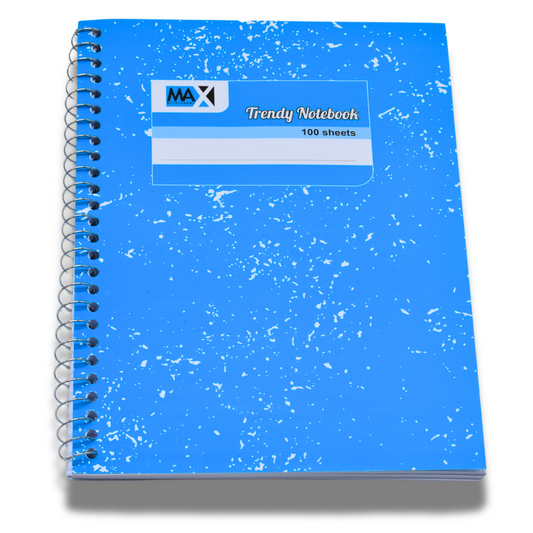 Wire bound Notebook | Size B5 17 cm x 25 cm | 60 GSM | Lined | 100 sheets | Trendy Style