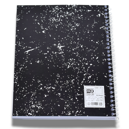 Max Stationery Cochet cover Wire bound Notebook | Size B5 17 cm x 25 cm | 60 GSM | Lined | 100 sheets | Trendy Style