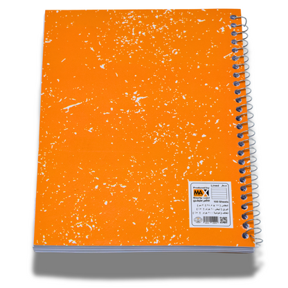 Max Stationery Cochet cover Wire bound Notebook | Size B5 17 cm x 25 cm | 60 GSM | Lined | 100 sheets | Trendy Style