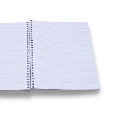 Wire bound Notebook | Size B5 17 cm x 25 cm | 60 GSM | Lined | 100 sheets | Trendy Style