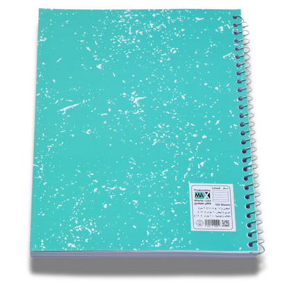 Wire bound Notebook | Size B5 17 cm x 25 cm | 60 GSM | Lined | 100 sheets | Trendy Style