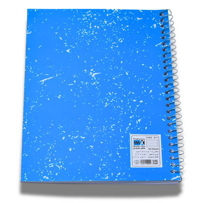 Wire bound Notebook | Size B5 17 cm x 25 cm | 60 GSM | Lined | 100 sheets | Trendy Style