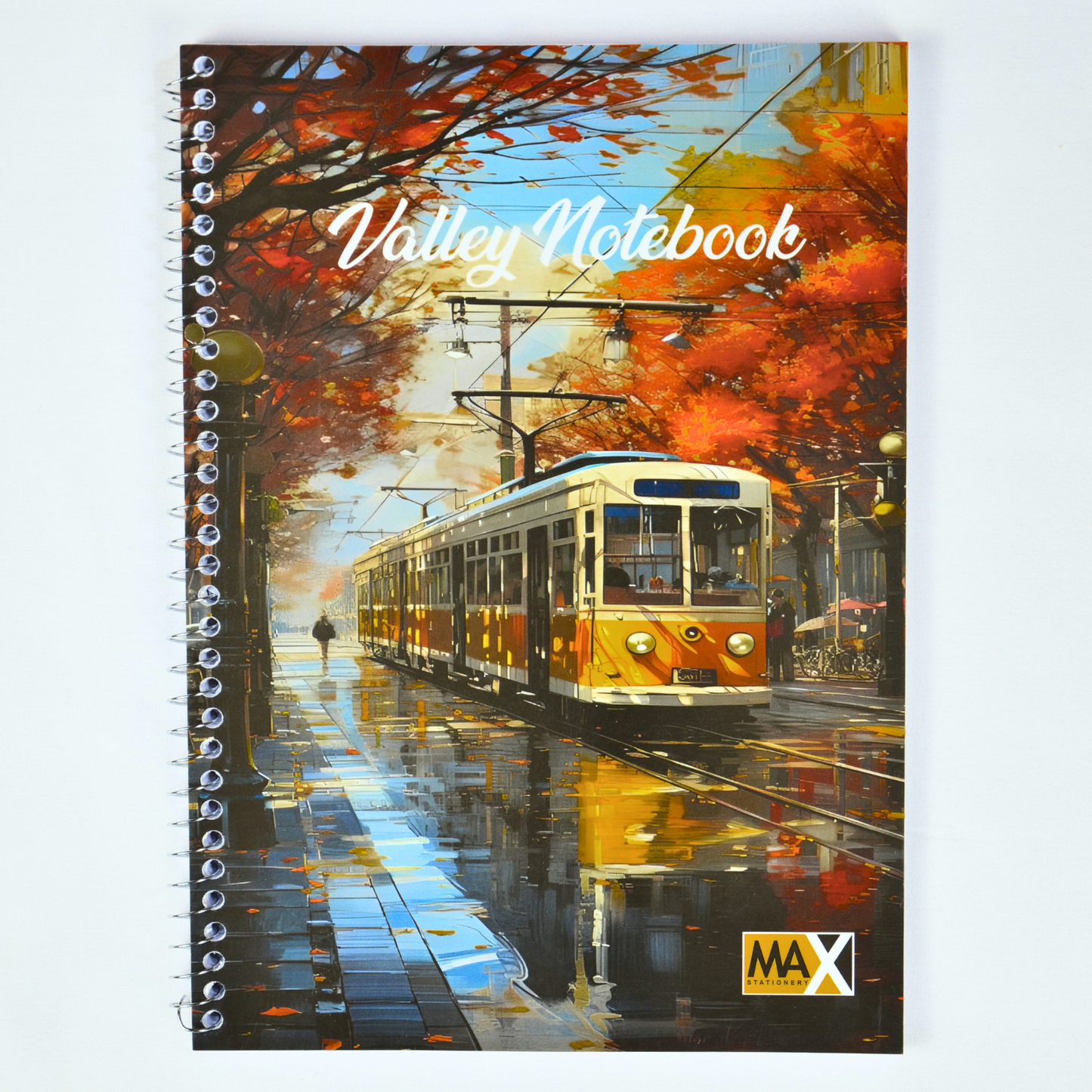 Max Stationery Cochet Cover Wire bound Notebook | Size A4 20 cm x 28 cm | 60 GSM | Lined | 100 sheets | Valley Style