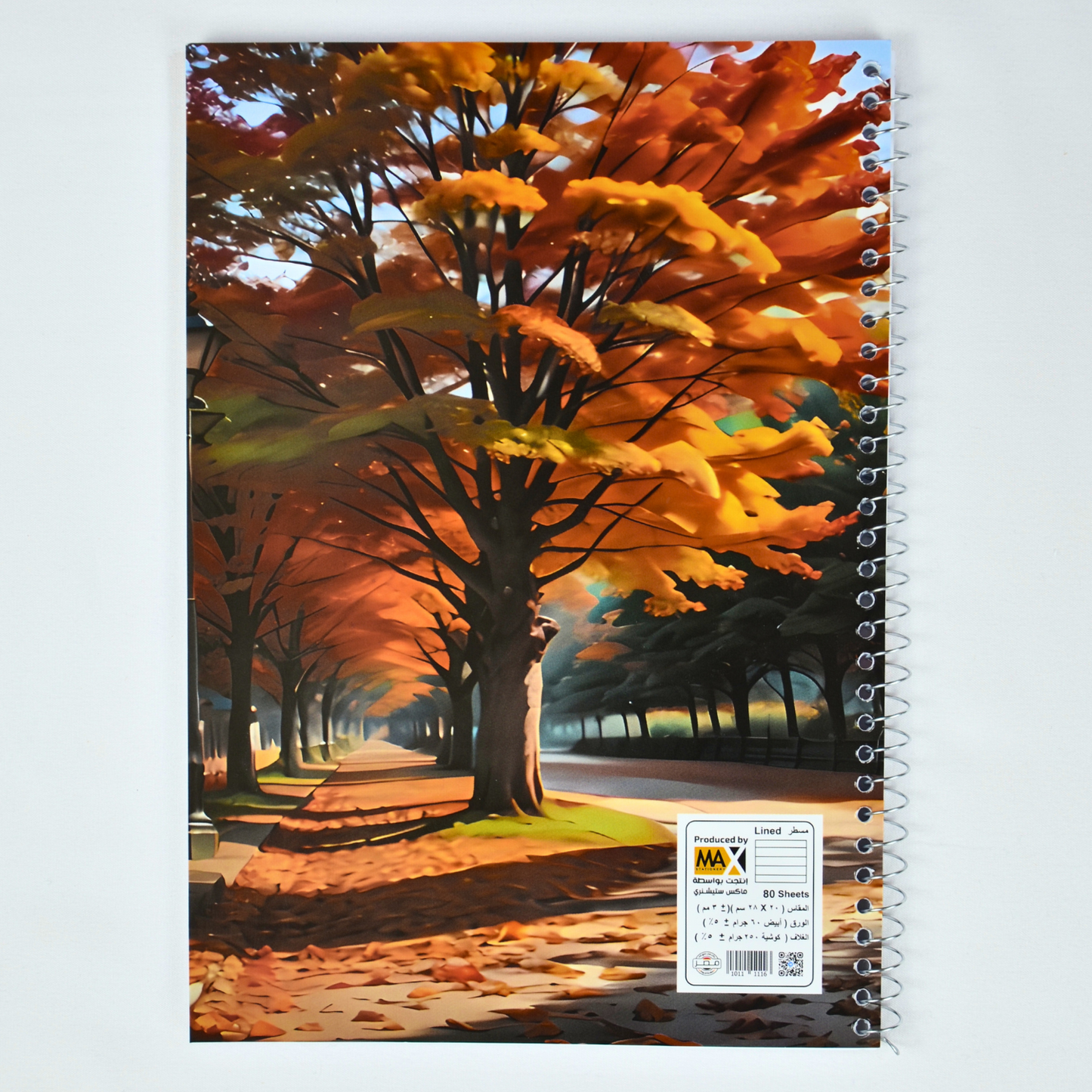 Max Stationery Cochet Cover Wire bound Notebook | Size A4 20 cm x 28 cm | 60 GSM | Lined | 80 sheets | Valley Style