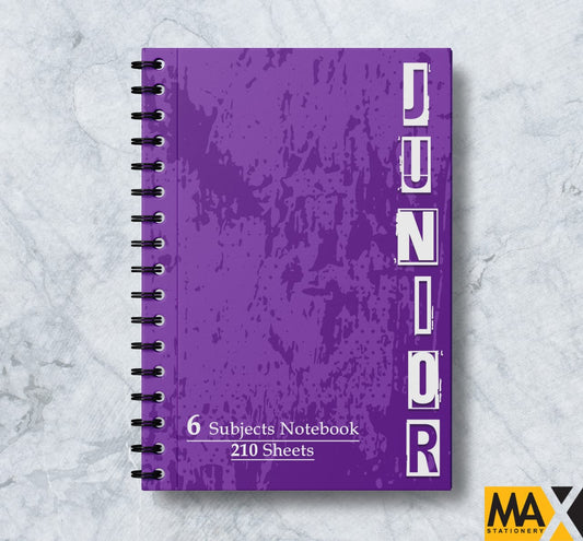 Wire-Bound Notebook Junior – A4 – 210 Sheets – Lined