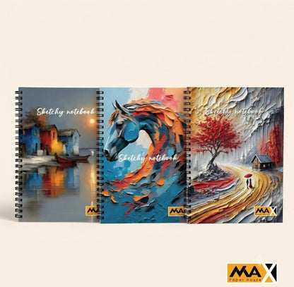 Wire-Bound Notebook Sketchy – A4 –80  Sheets – Lined