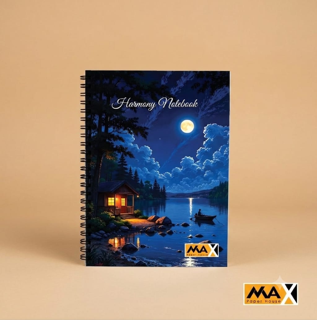Wire-Bound Notebook  Harmony – A4 – 80 Sheets – Lined