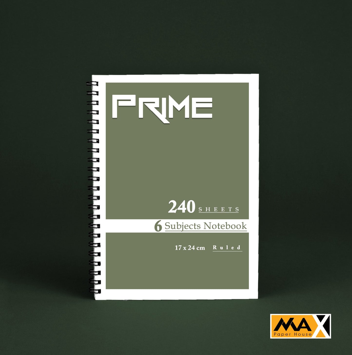 Wire-Bound Notebook Prime – B5 –240 Sheets – Lined