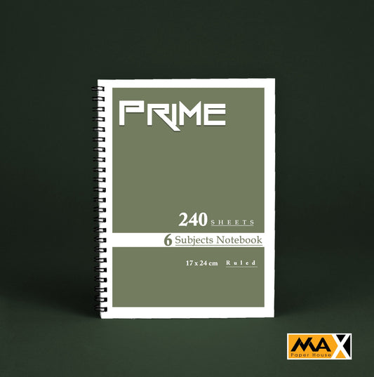 Wire-Bound Notebook Prime – B5 –240 Sheets – Lined
