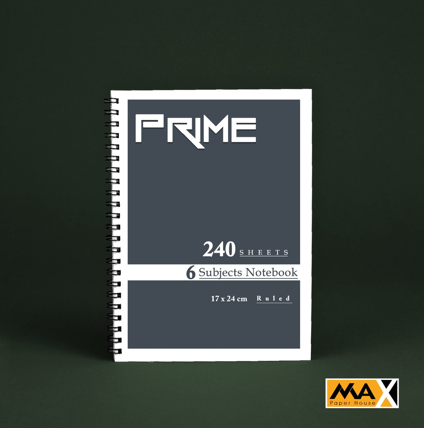 Wire-Bound Notebook Prime – B5 –240 Sheets – Lined