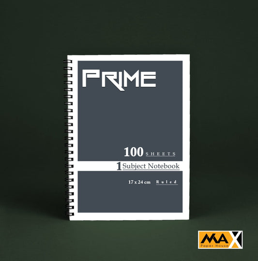 Wire-Bound Notebook Prime  – B5 –100 Sheets – Lined