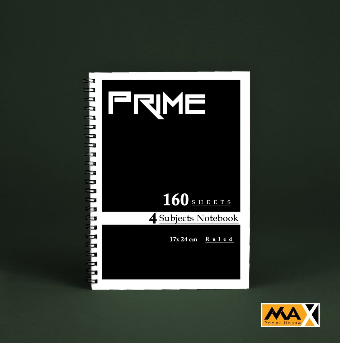 Wire-Bound Notebook Prime – B5 –160 Sheets – Lined