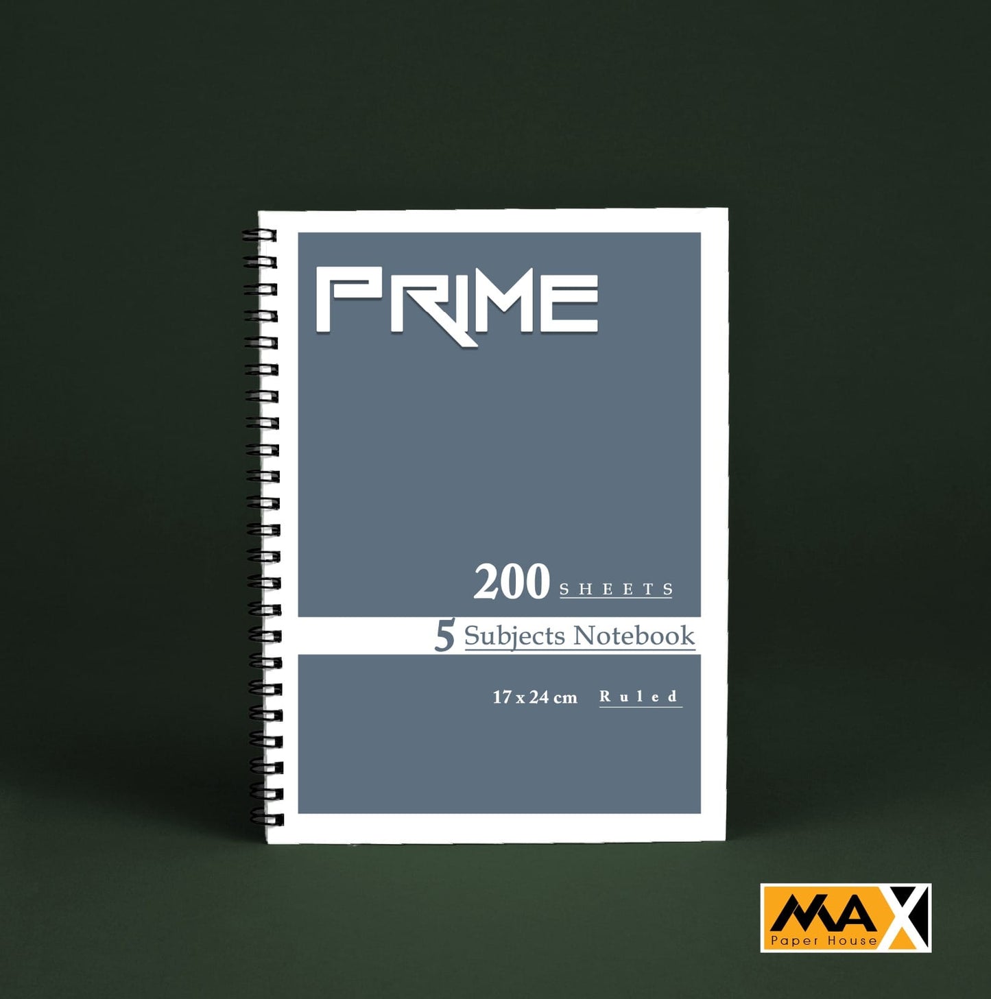 Wire-Bound Notebook Prime – B5 –200 Sheets – Lined