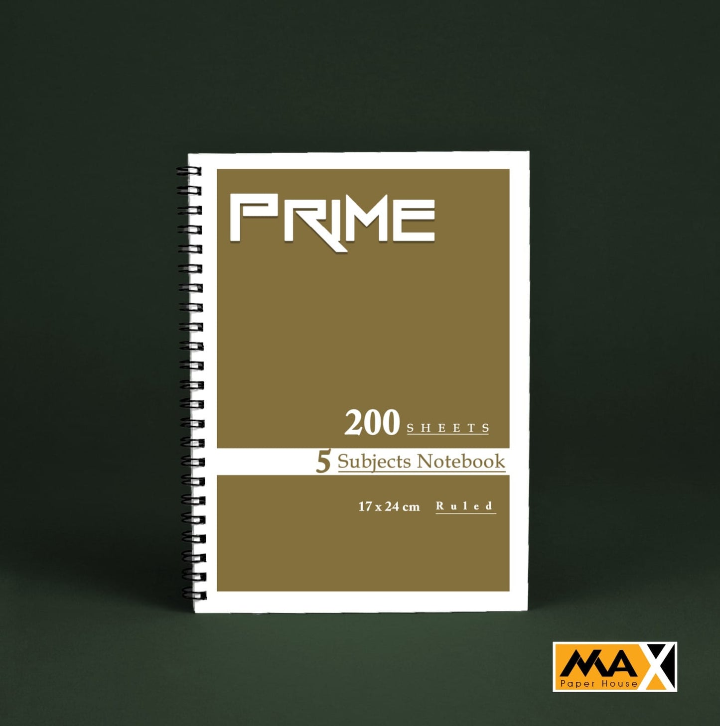 Wire-Bound Notebook Prime – B5 –200 Sheets – Lined