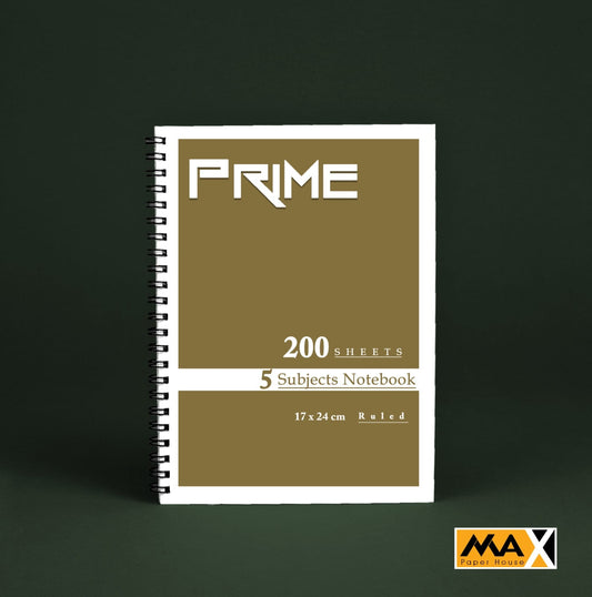 Wire-Bound Notebook Prime – B5 –200 Sheets – Lined