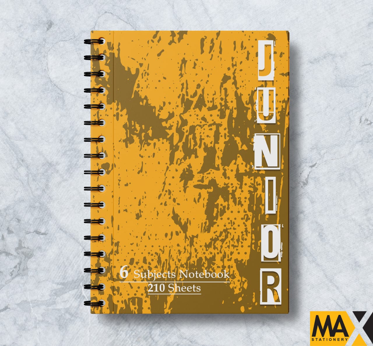 Wire-Bound Notebook Junior – A4 – 210 Sheets – Lined