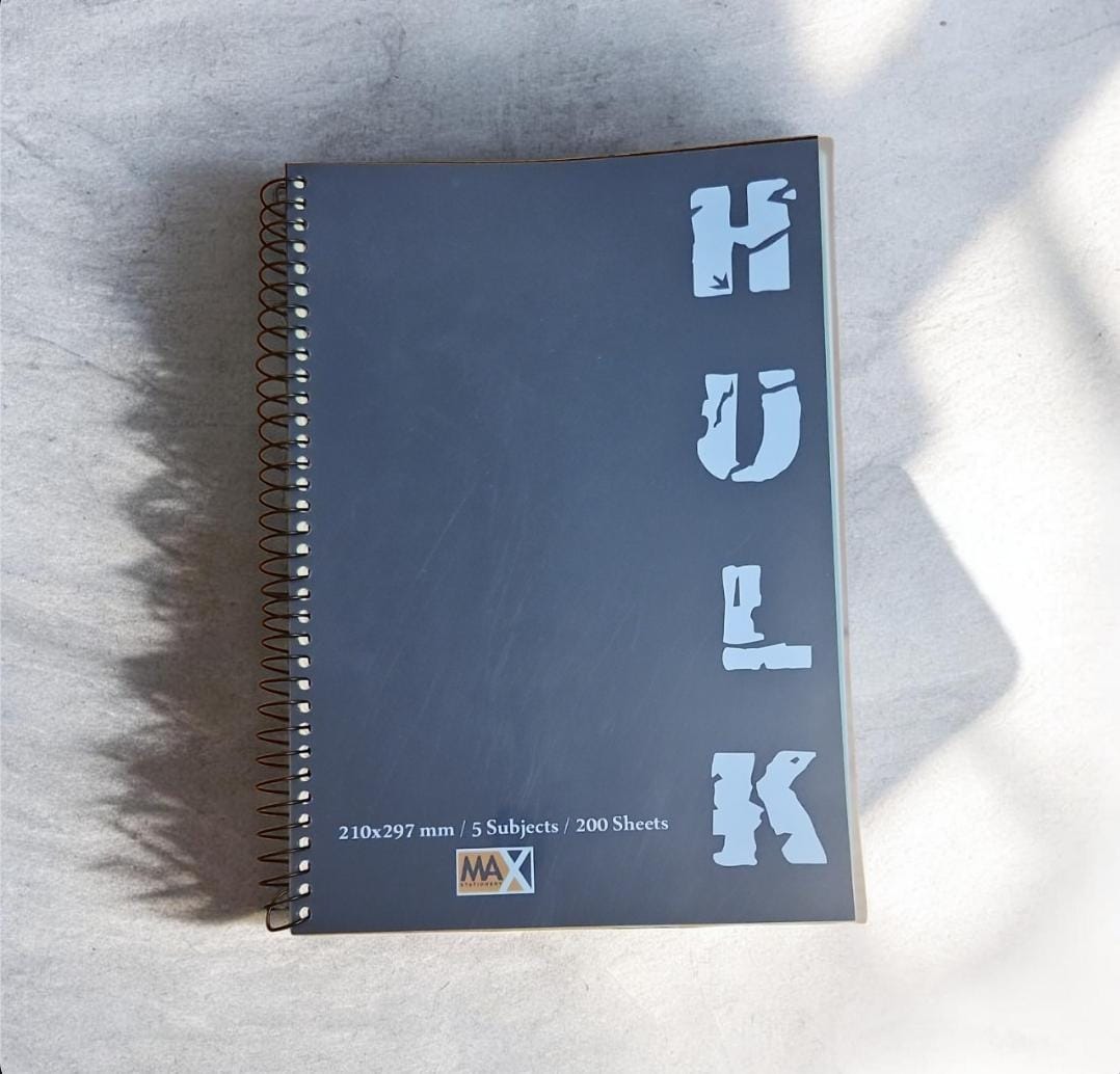 Wire-Bound Notebook Hulk – A4 – 200 Sheets – Lined
