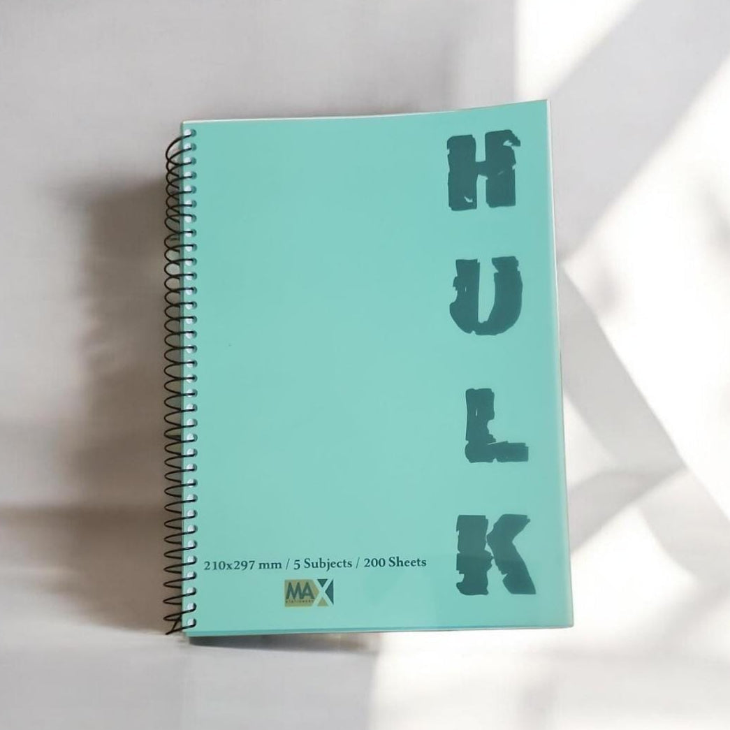 Wire-Bound Notebook Hulk – A4 – 200 Sheets – Lined