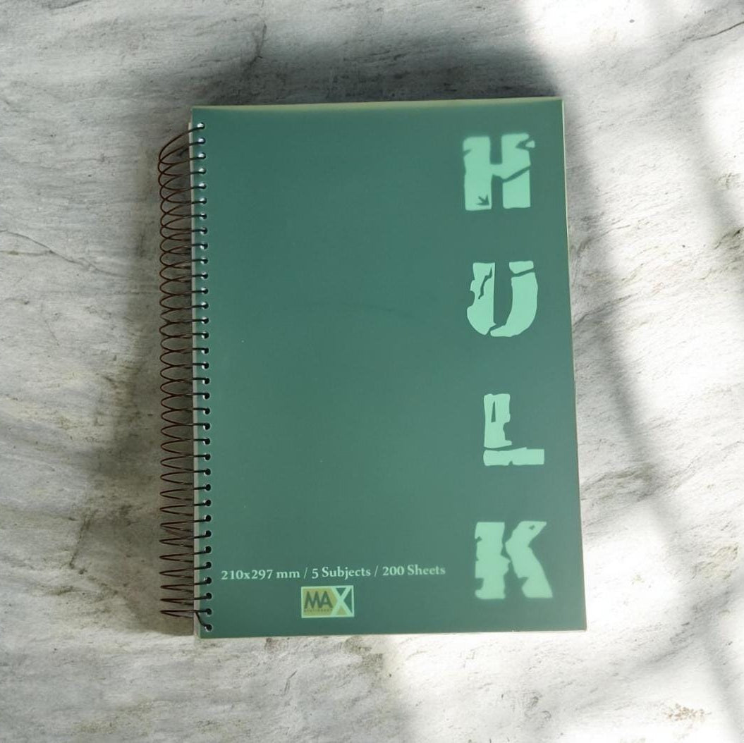 Wire-Bound Notebook Hulk – A4 – 200 Sheets – Lined
