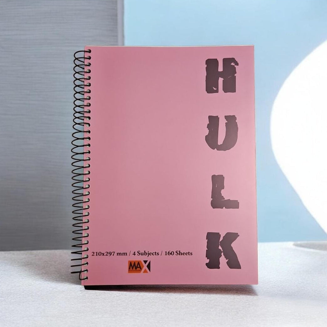 Wire-Bound Notebook Hulk  – A4 – 160 Sheets – Lined