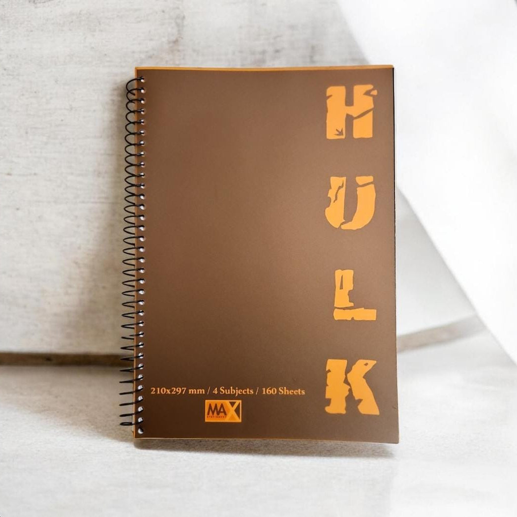 Wire-Bound Notebook Hulk  – A4 – 160 Sheets – Lined