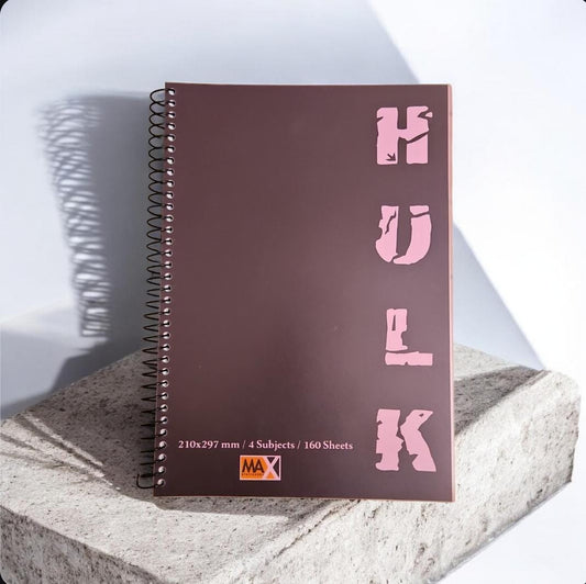 Wire-Bound Notebook Hulk  – A4 – 160 Sheets – Lined