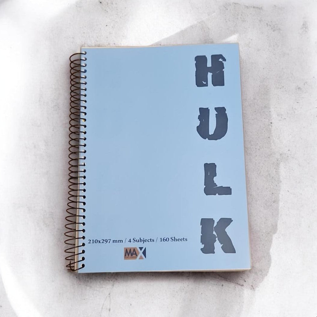 Wire-Bound Notebook Hulk  – A4 – 160 Sheets – Lined