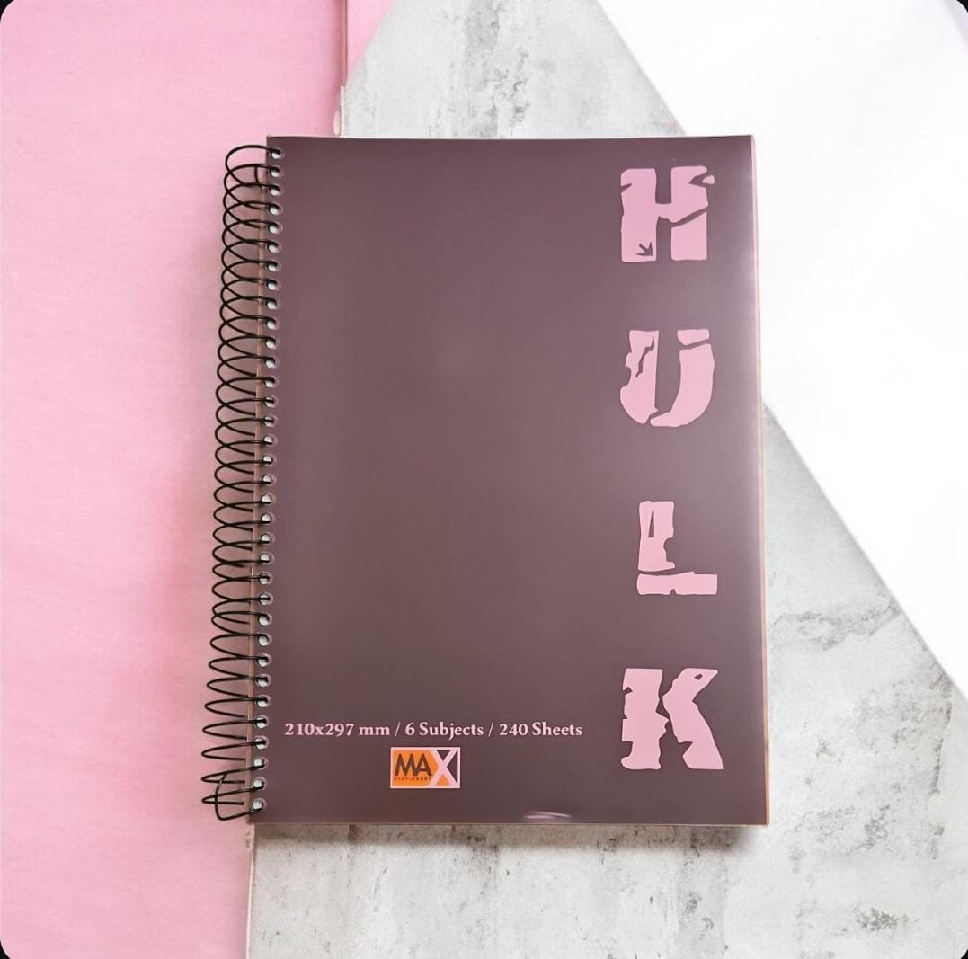 Wire-Bound Notebook Hulk – A4 – 240 Sheets – Lined