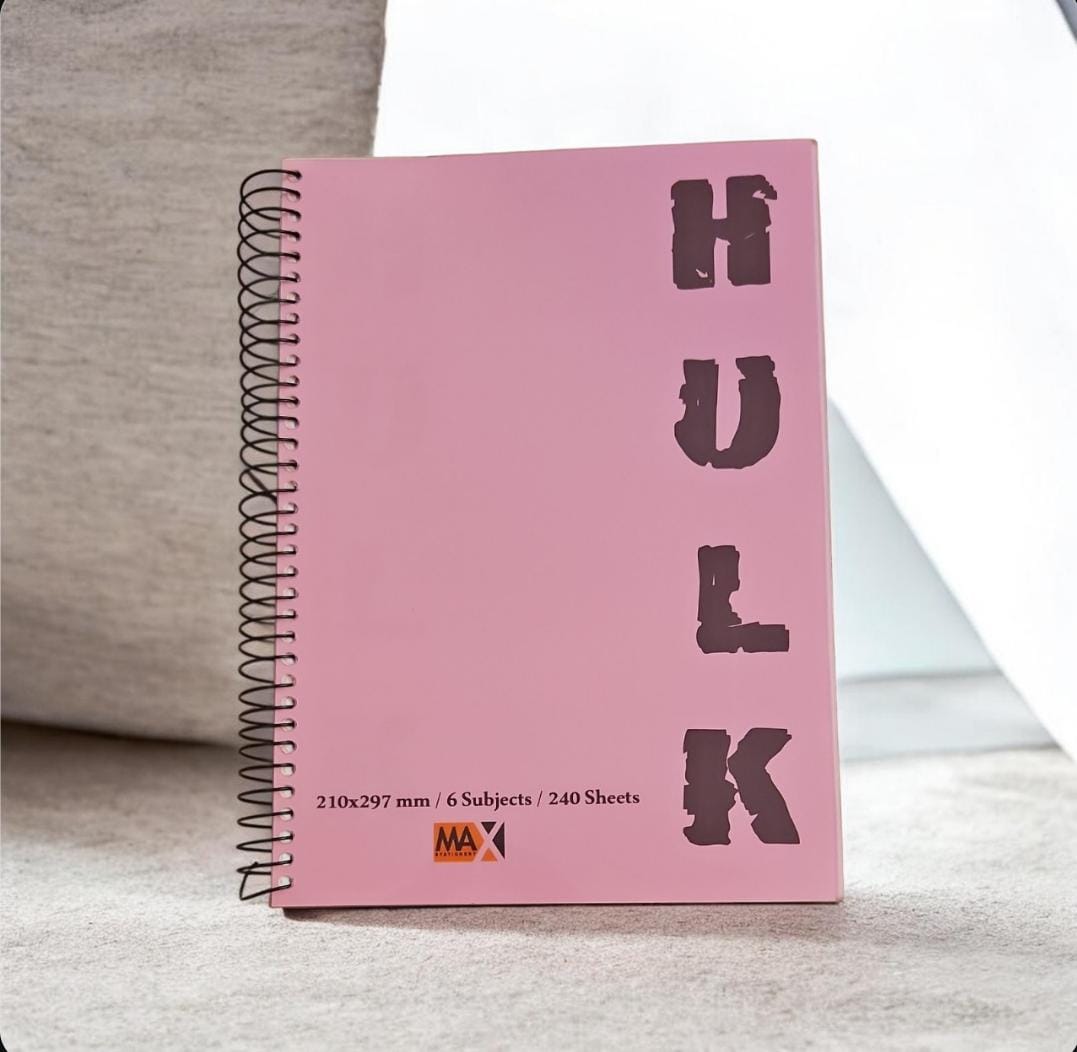 Wire-Bound Notebook Hulk – A4 – 240 Sheets – Lined