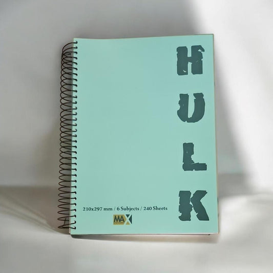 Wire-Bound Notebook Hulk – A4 – 240 Sheets – Lined