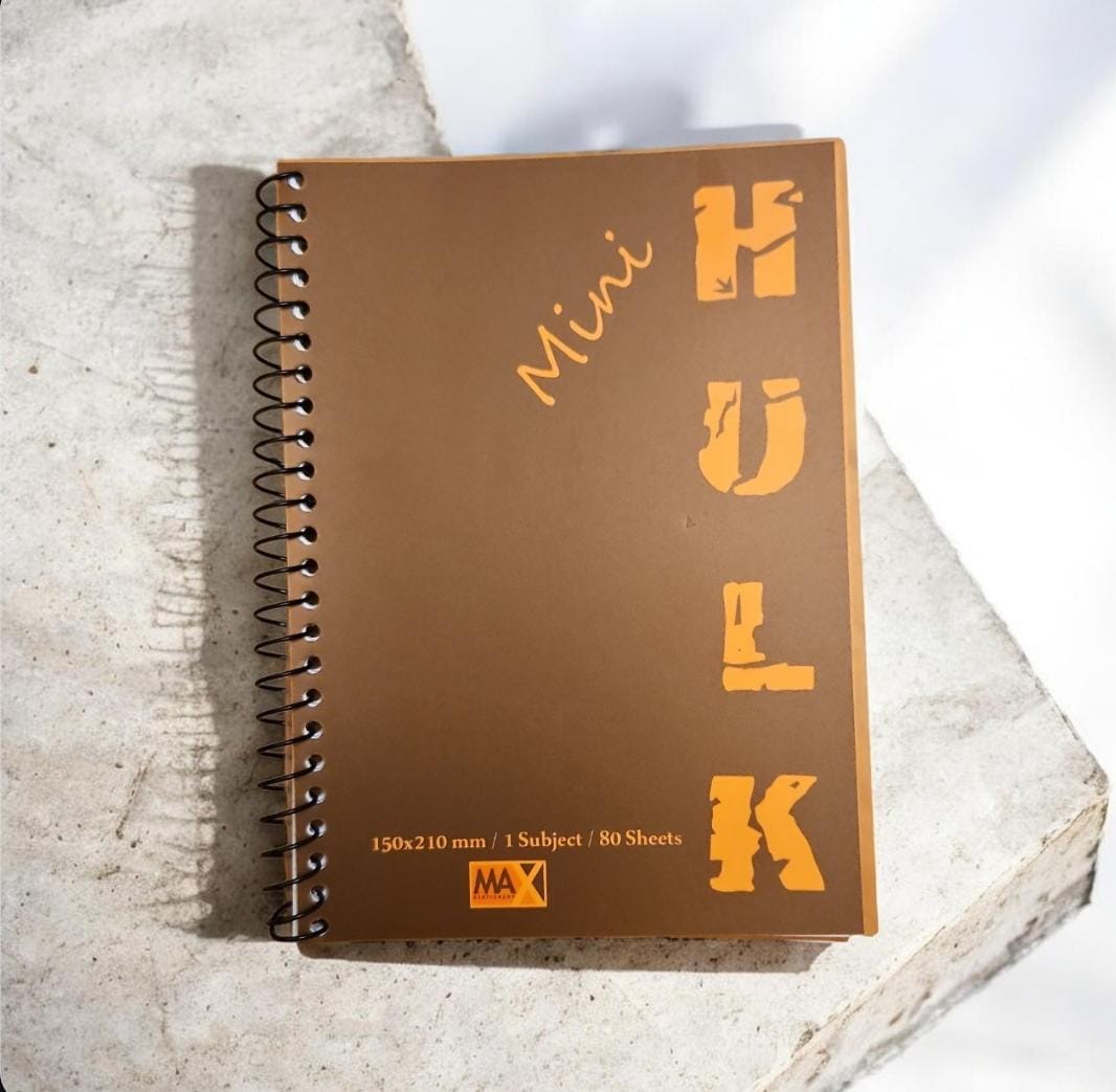 Wire-Bound Notebook Mini Hulk – A4 –80 Sheets – Lined