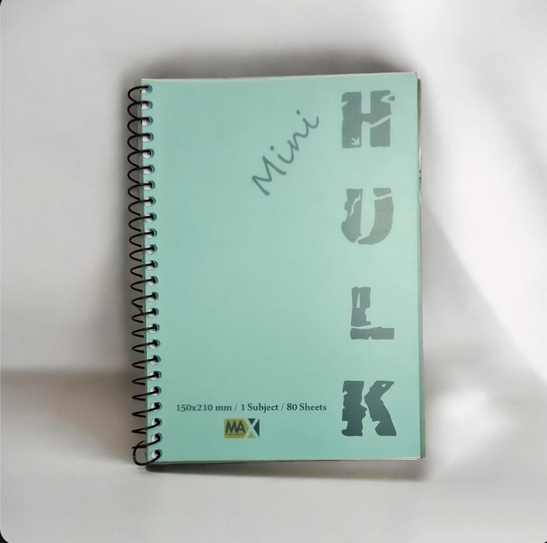 Wire-Bound Notebook Mini Hulk – A4 –80 Sheets – Lined