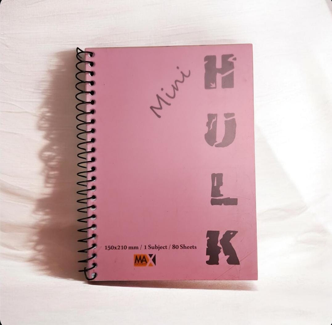 Wire-Bound Notebook Mini Hulk – A4 –80 Sheets – Lined
