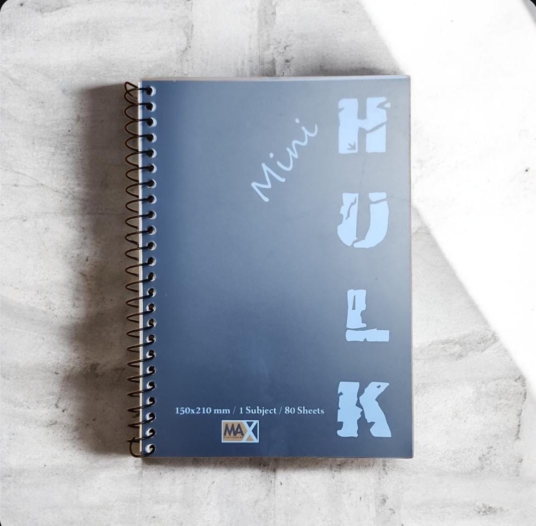 Wire-Bound Notebook Mini Hulk – A4 –80 Sheets – Lined