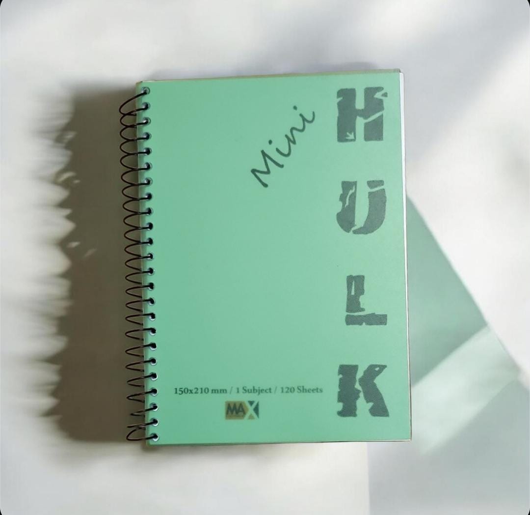 Wire-Bound Mini Hulk Notebook – A5 –120 Sheets – Lined