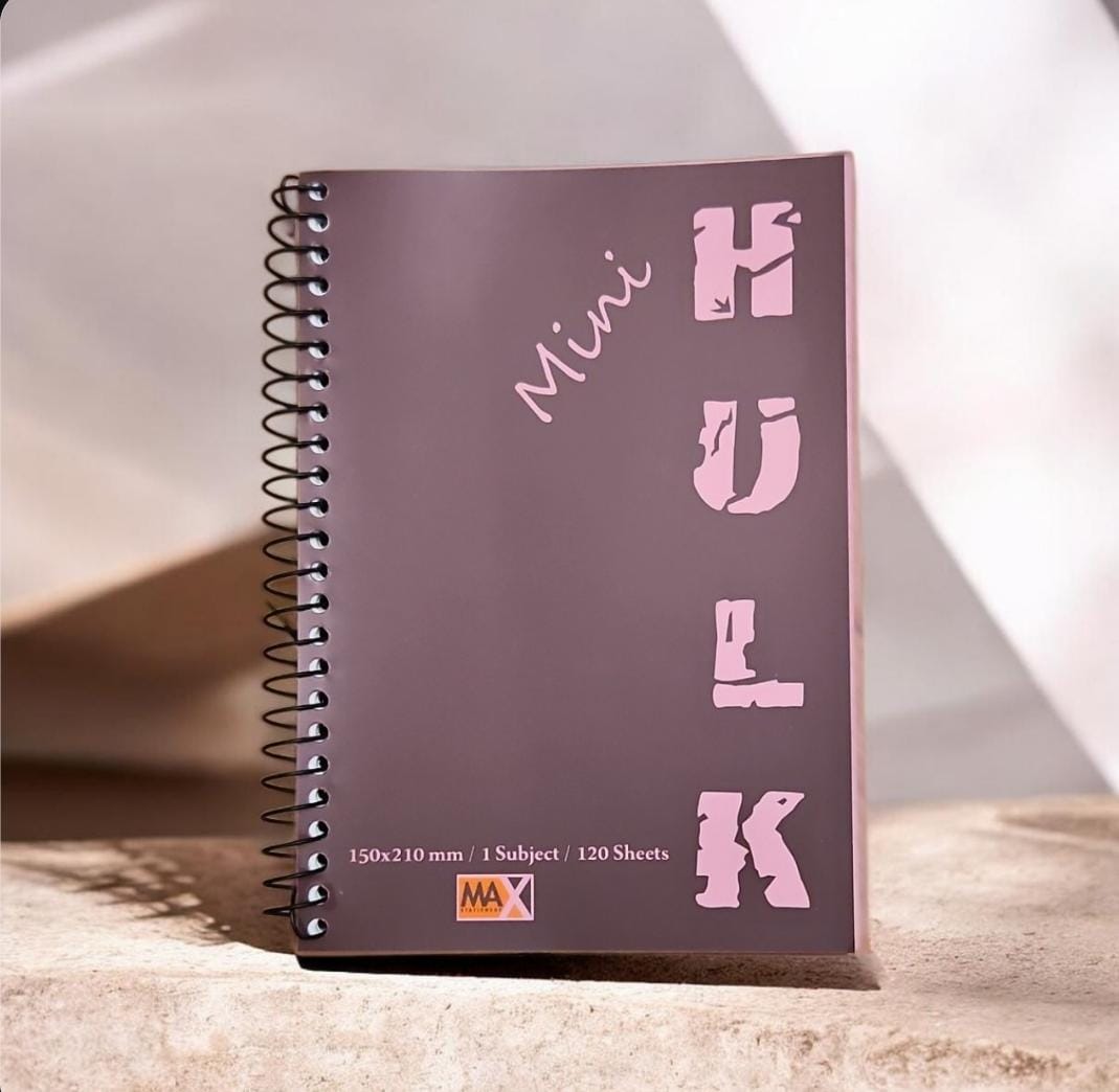 Wire-Bound Mini Hulk Notebook – A5 –120 Sheets – Lined