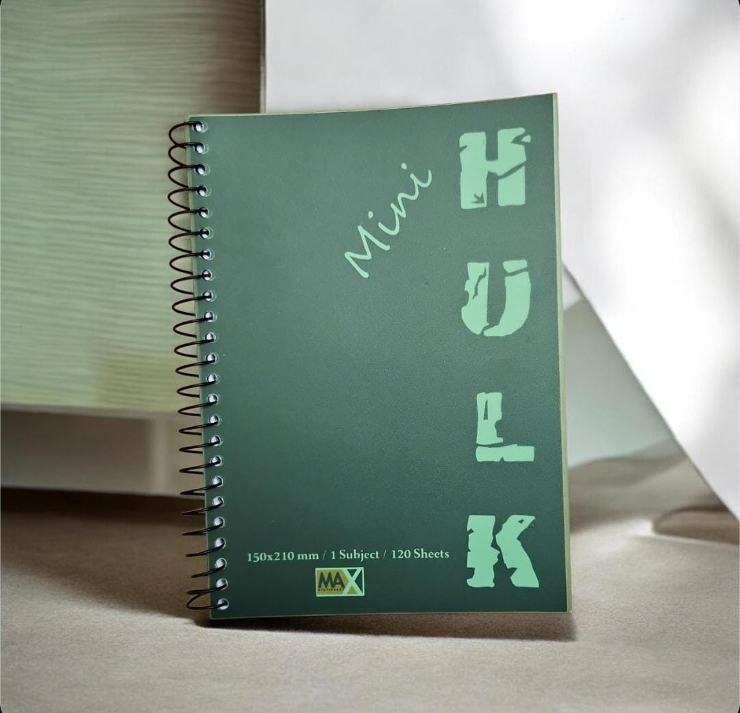 Wire-Bound Mini Hulk Notebook – A5 –120 Sheets – Lined