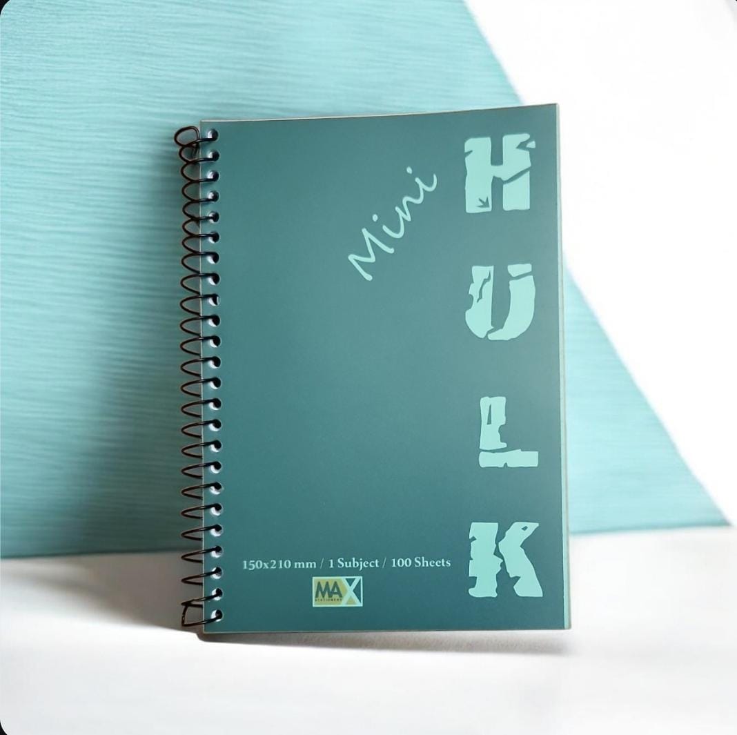 Wire-Bound Notebook Mini Hulk – A5 –100 Sheets – Lined