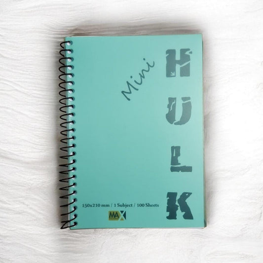 Wire-Bound Notebook Mini Hulk – A5 –100 Sheets – Lined