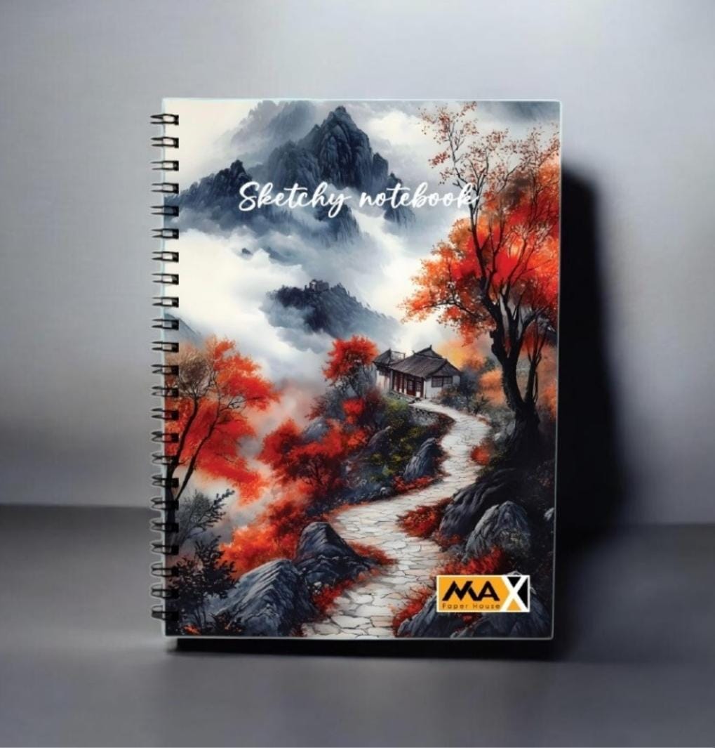Wire-Bound Notebook Sketchy – A4 – 60  Sheets – Lined